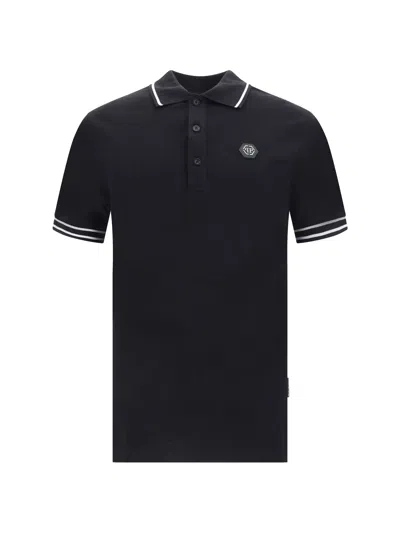 Philipp Plein Polo Shirts In Black