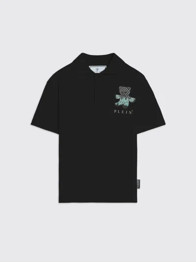 Philipp Plein Polo Shirt Kids  In Black