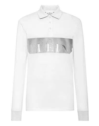 Philipp Plein Polo Shirt Ls In White