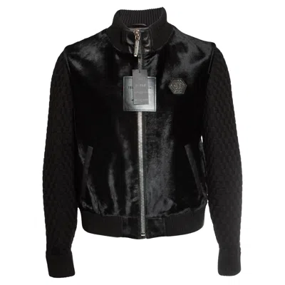 Pre-owned Philipp Plein , Ponyskin Jacket In Black
