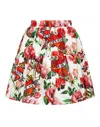Philipp Plein Popeline Mini Skirt Love In Multi