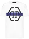 Philipp Plein Round Neck T-shirt Pp Tape In Weiss