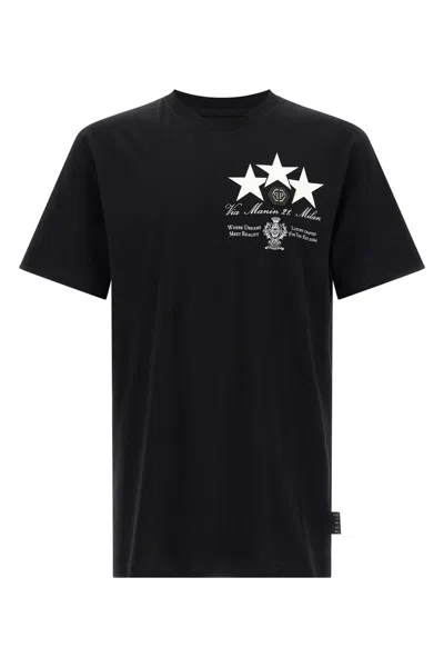 PHILIPP PLEIN PRINT AND PATCH T-SHIRT