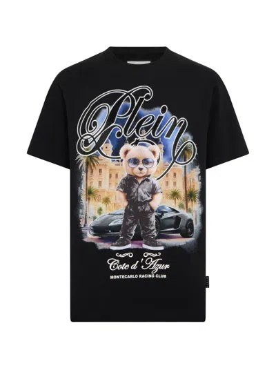 Philipp Plein Print-detail T-shirt In Black