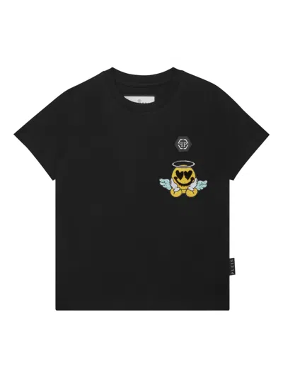 Philipp Plein Kids' Print T-shirt In Black