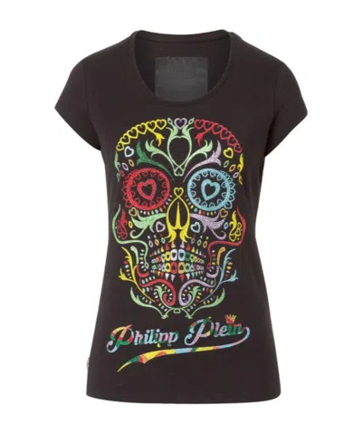 Philipp Plein Print T-shirt In Black