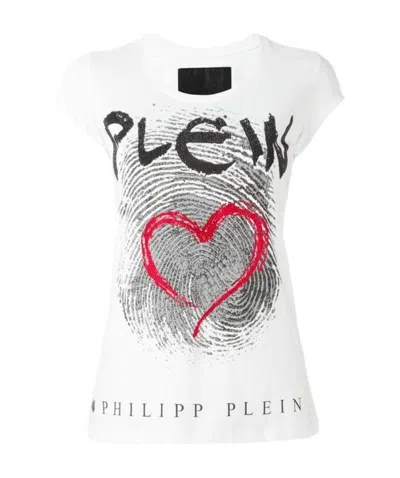 Philipp Plein Print T-shirt In White