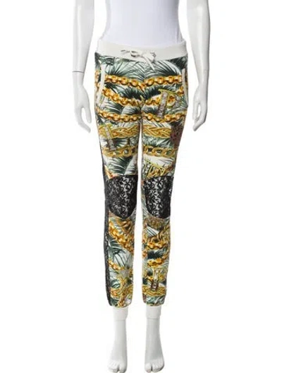 Pre-owned Philipp Plein Printed Crystal Embellishments Sweatpants In Multi