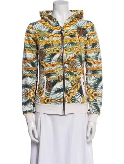 Pre-owned Philipp Plein Printed Evening Jacket In Green
