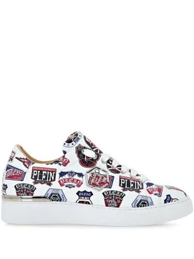 Philipp Plein Printed Sneakers In White