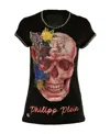 Philipp Plein Printed T-shirt In Black