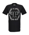 Philipp Plein Logo-print Cotton T-shirt In Black