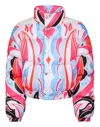 Philipp Plein Puffer Nylon Jacket Colorful Circus