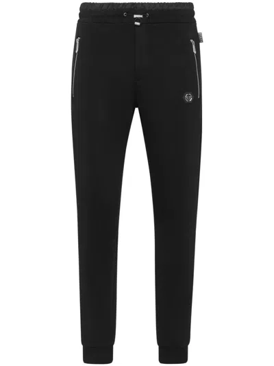 Philipp Plein Puffered Track Pants In Black  