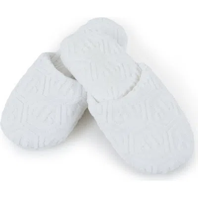 Philipp Plein Puffy Slippers Hexagon Unisex In White