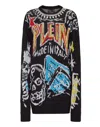 Philipp Plein Grafitti-print Sweatshirt In Black