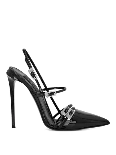 Philipp Plein Pumps With Back Strap And Buckle In Black
