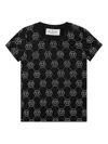 Philipp Plein Pure Monogram Strass T-shirt In Schwarz