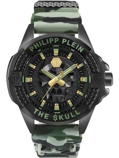 Pre-owned Philipp Plein Pwaaa0821 The $kull Mens Watch 44mm 5atm