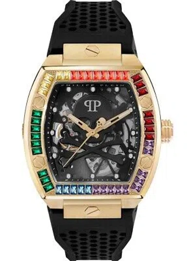 Pre-owned Philipp Plein Pwbaa1623 The Skeleton