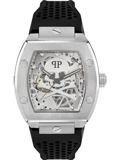 Pre-owned Philipp Plein Pwbaa2123 The Skeleton