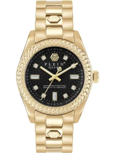 Pre-owned Philipp Plein Pwdaa0621 Queen Crystal Ladies Watch 36mm 5atm