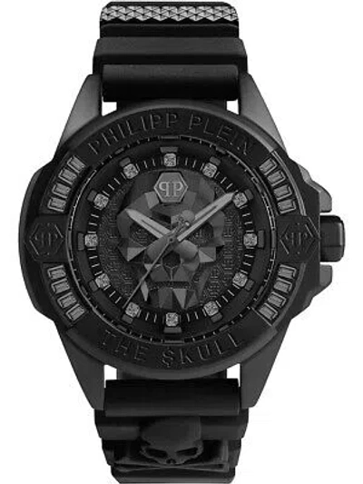 Pre-owned Philipp Plein Pwnaa0322 The $kull Unisex Watch 41mm 5atm