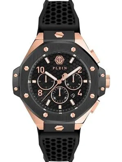 Pre-owned Philipp Plein Pwpra0824 Mens Watch Chrono Royal 46mm 5atm