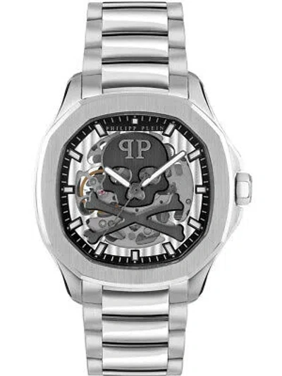 Pre-owned Philipp Plein Pwraa0223 High-conic Automatic Mens Watch 42mm 5atm