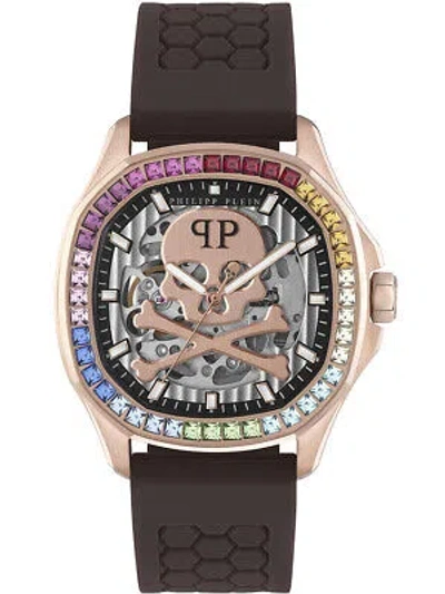 Pre-owned Philipp Plein Pwraa0623 High-conic Automatic Mens Watch 42mm 5atm