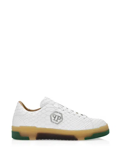Philipp Plein Python Logo Sneakers In Multi