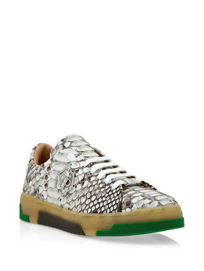 Philipp Plein Python Low-top Sneakers In Multi