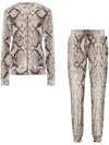 Philipp Plein Python-print Tracksuit Set In Neutrals