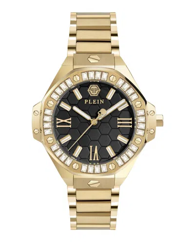 Philipp Plein Queen Crystal Watch In Gold