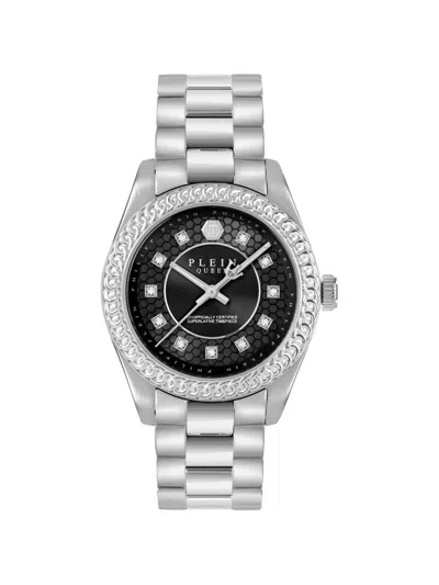 Philipp Plein Queen Supreme 36mm Watch In Silver