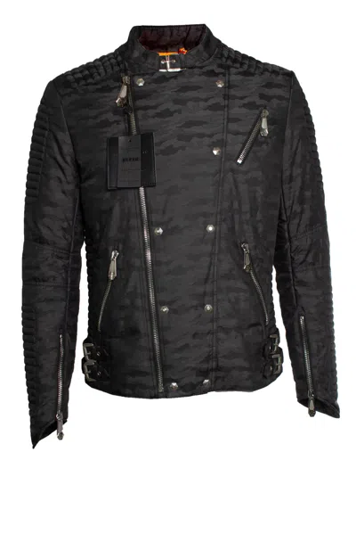 Philipp Plein , Quilted Biker Jacket In Black