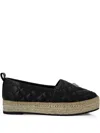 Philipp Plein Quilted Espadrilles In Black