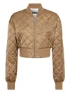 Philipp Plein Quilted Logo-embroidered Jacket In Multi