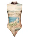 Philipp Plein Racing Bodysuit In Neutrals