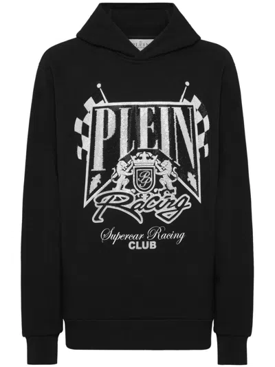 Philipp Plein Racing Club Hoodie In Black