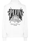 Philipp Plein Racing Club Hoodie In Weiss