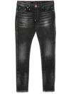 Philipp Plein Mid-rise Slim-fit Jeans In Black  