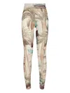 Philipp Plein Racing Leggings In Neutrals