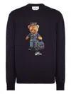 Philipp Plein Reception Teddy Teddy Bear-embroidered Sweater In Black