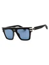 Philipp Plein Rectangular Acetate Sunglasses In Black