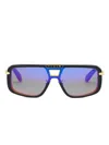 Philipp Plein Rectangular Sunglasses In Brown