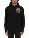 Philipp Plein Sweatshirt With Logo In Black