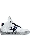 Philipp Plein Retrokickz Tm Mid-top Sneakers In White