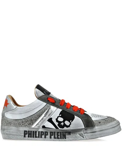 Philipp Plein Retrokickz Tm Sneakers In White