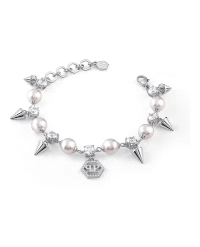 Philipp Plein Rhapsody Bracelet With Polyresin Pearls And Preciosa Crystals